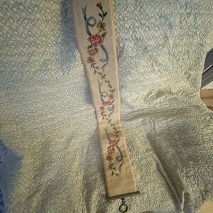 Vintage Needlepoint Bell Pull